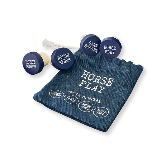 Horse Play Bottle Stoppers, Set of 4