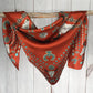 Fringe "Squash Blossomed" Silk Wild Rag