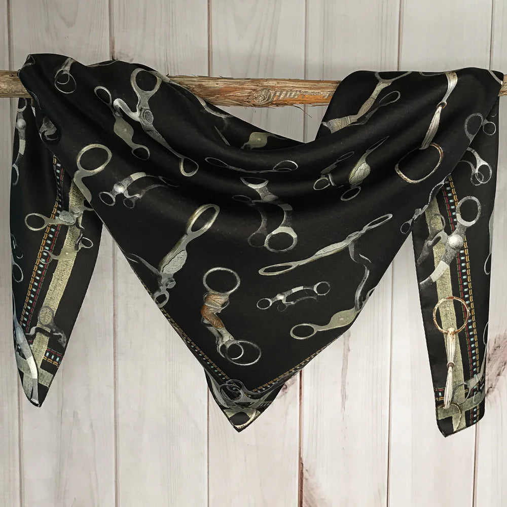 Fringe "Bits" Silk Wild Rag