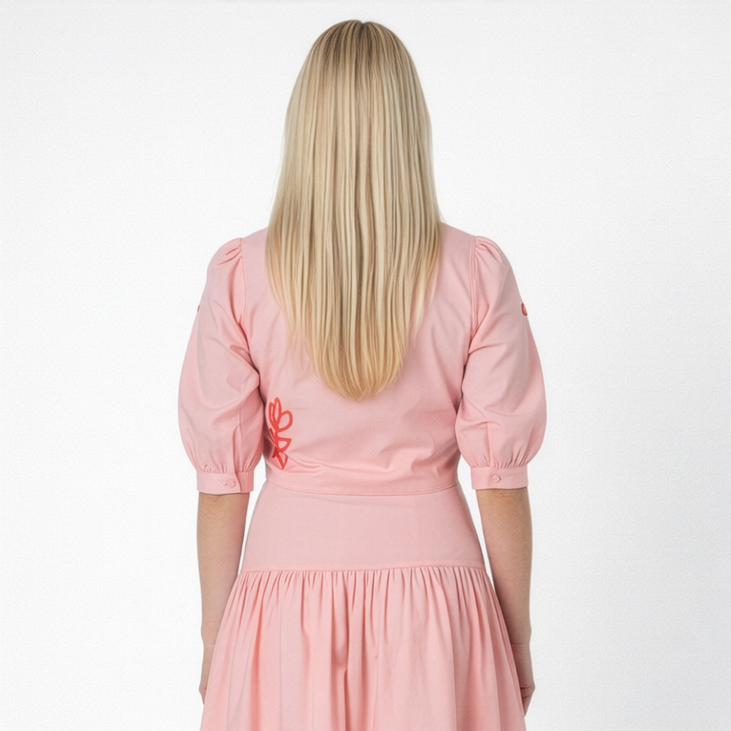 Prairie Rosette Cropped Embroidered Shirt