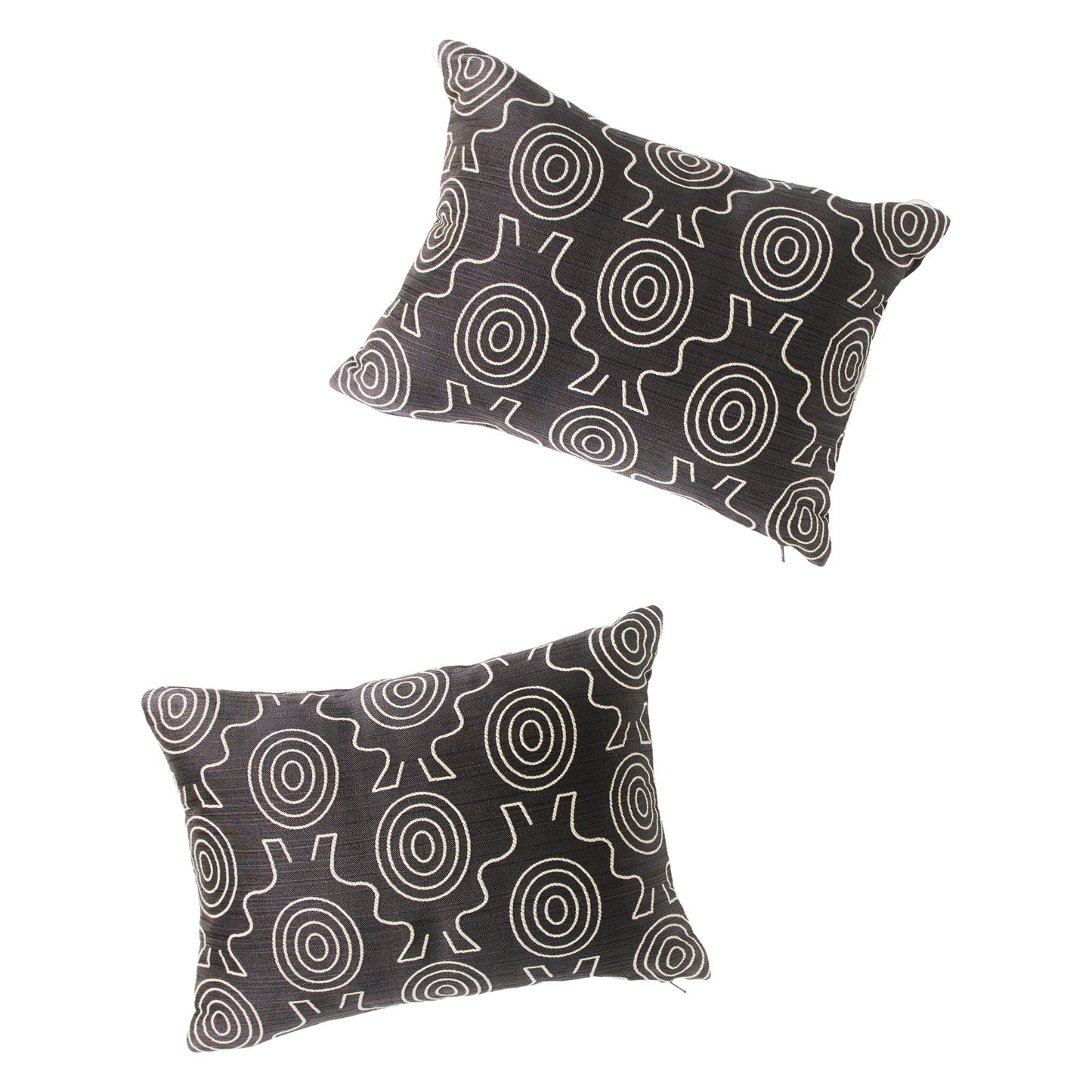 Mahota Mahli (Wind) Small Pillow - Charcoal