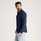 Pendleton Men's Burnside Cotton Flannel Shirt - Navy Heather