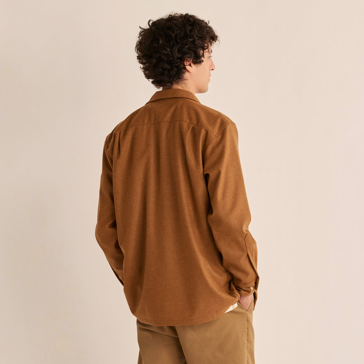 Pendleton Men's Board Shirt - Camel Mix Solid