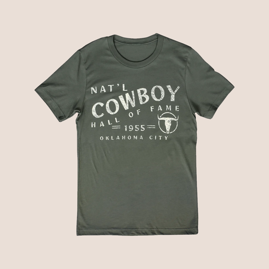 Military Green Cowboy Hall of Fame T-Shirt