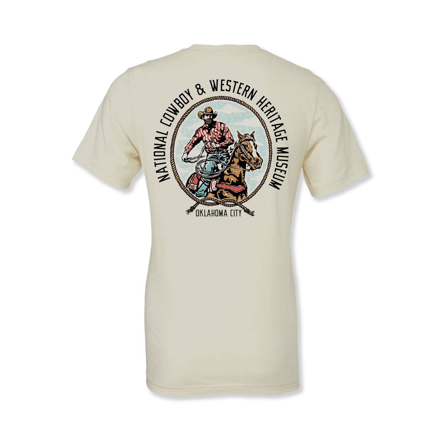 NCWHM Cowboy Lasso Back Graphic Tee - Natural