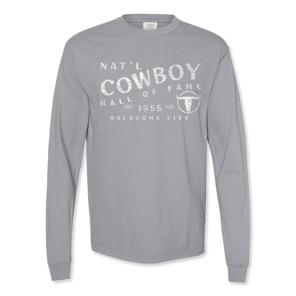 Nat'l Cowboy Hall of Fame Text Heavyweight Long Sleeve Shirt