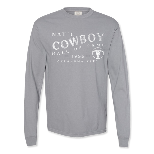 Nat'l Cowboy Hall of Fame Text Heavyweight Long Sleeve Shirt