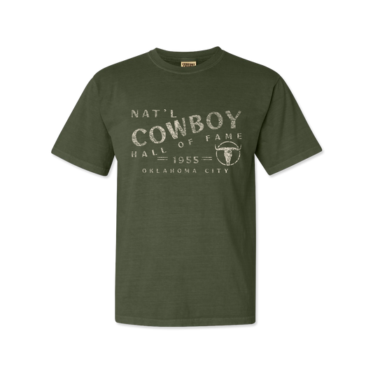 Nat'l Cowboy Hall of Fame Text Heavyweight Tee