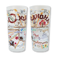Oklahoma Frosted Drinking Glass