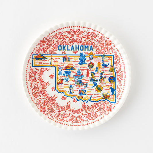 Oklahoma Melamine Plates - Set of 4