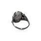 Oval Red Spiny Oyster Ring with Floral Accents