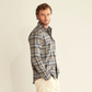 Pendleton Men's Harrison Merino Shirt- Navy/Grey Plaid