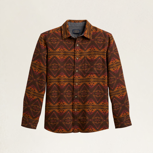 Pendleton Men's Marshall Doublesoft Shirt - Alto Mesa Rust/Ochre