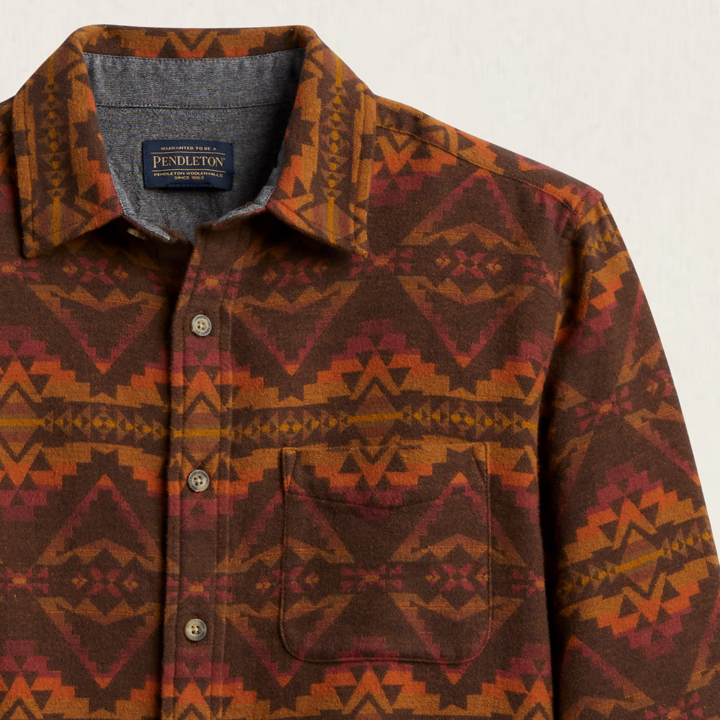 Pendleton Men's Marshall Doublesoft Shirt - Alto Mesa Rust/Ochre