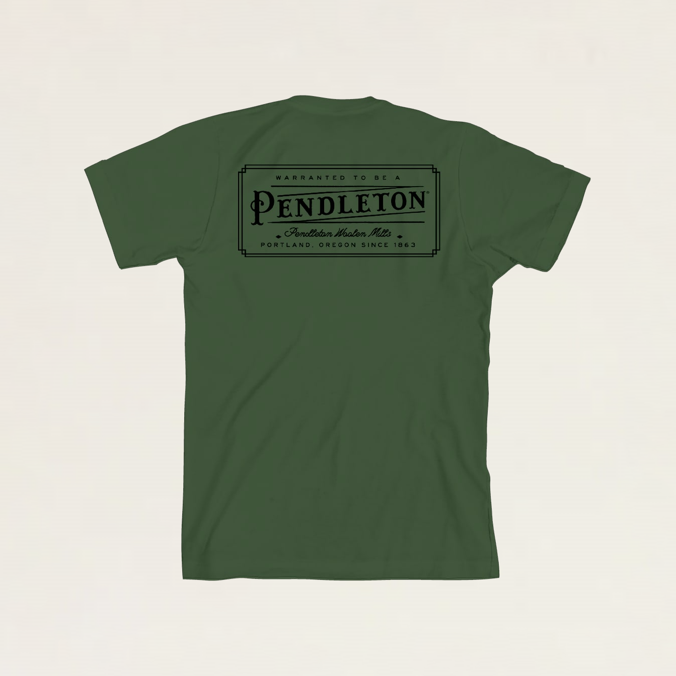 Pendleton Vintage Logo Graphic Tee - Military Green