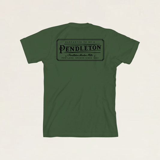 Pendleton Vintage Logo Graphic Tee - Military Green