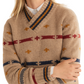 Pendleton Women's Hallie Merino Graphic Sweater - Barley