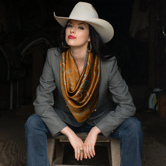 Fringe "Pretty Paisley" Silk Wild Rag