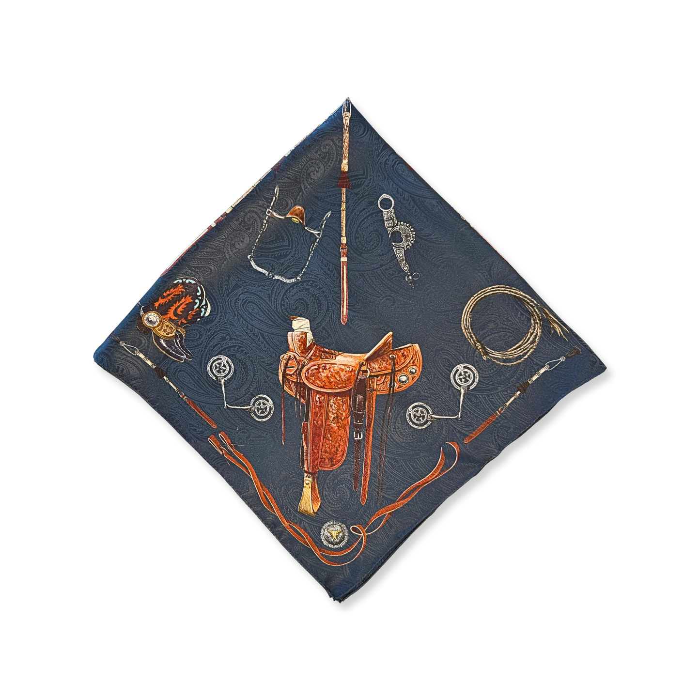 Fringe Blue Label "Ranch Gear" Silk Scarf