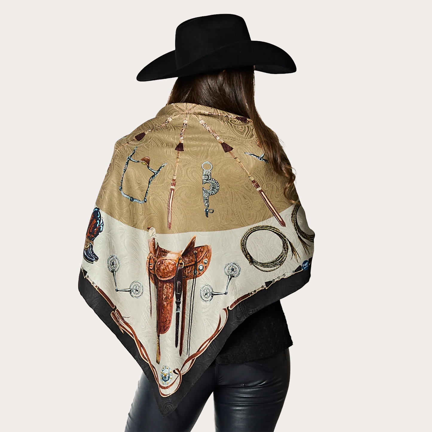 Fringe Blue Label "Ranch Gear" Silk Scarf
