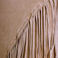 Rhonda Stark Asymmetrical Fringe Knit Skirt - Camel