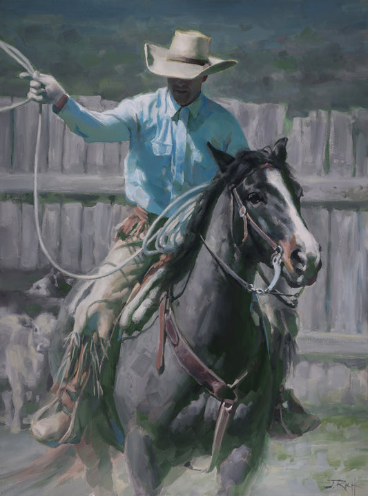 "Working the Calf Pens" by Jason Rich