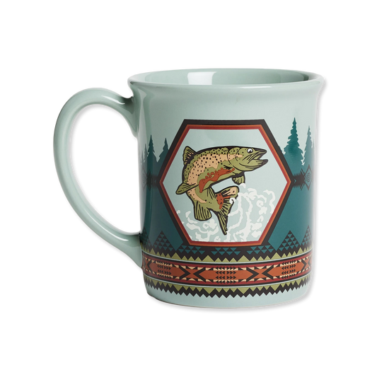 Pendleton Salmon Falls Coffee Mug - Blue/Green Multi
