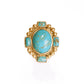 Christina Greene Southwestern Statement Ring - Turquoise