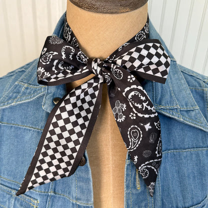 Fringe "Luck Be a Paisley" Silk Twilly