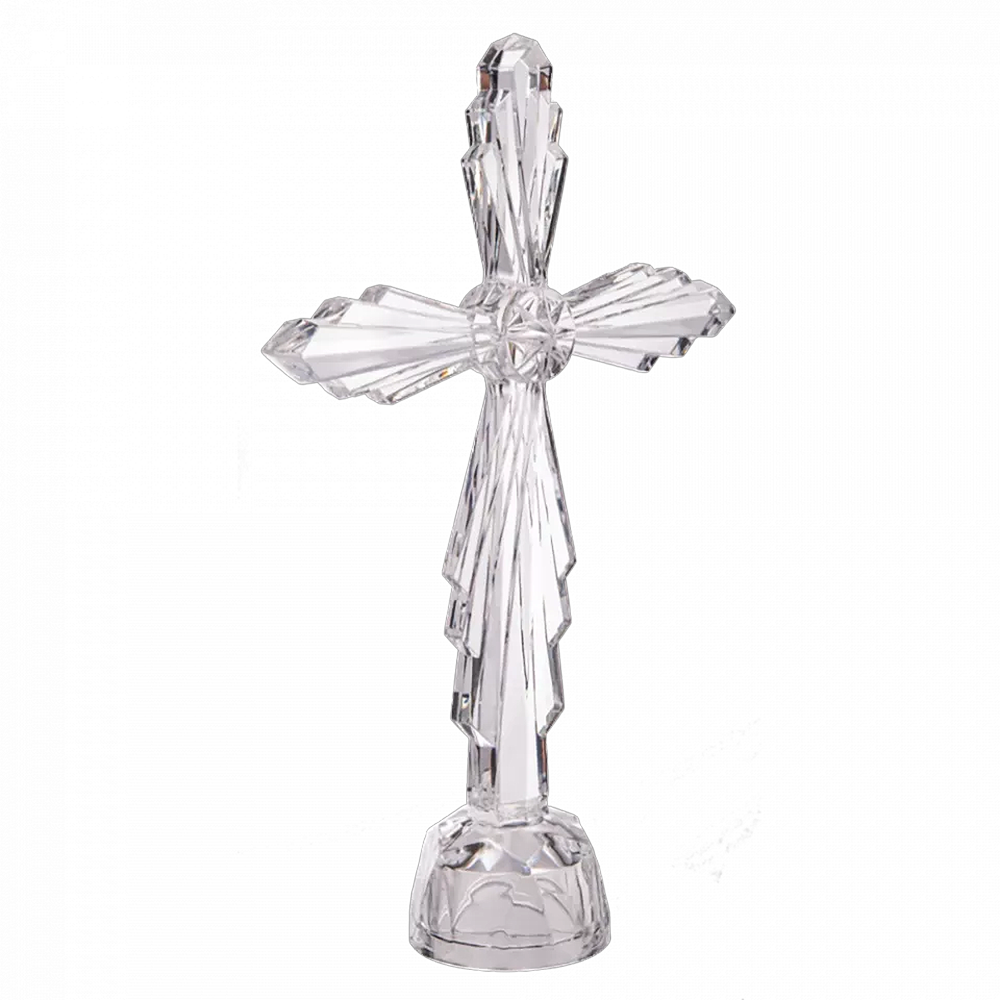 Standing Glory Acrylic Cross Figurine