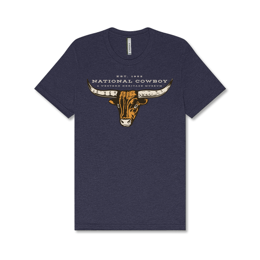 Steer Heather Midnight Navy T-Shirt