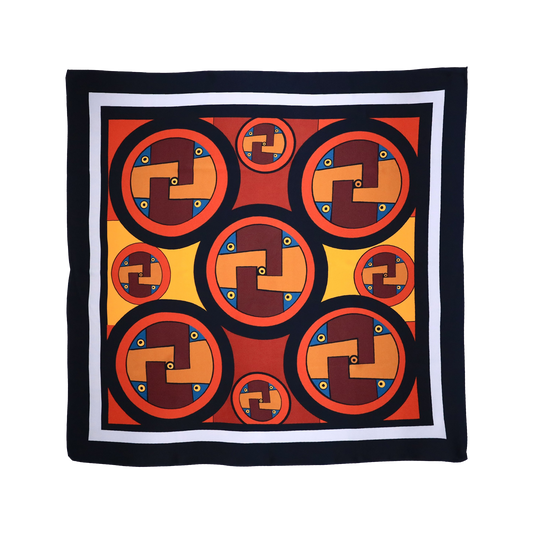 Mahota Sun Disk Silk Scarf