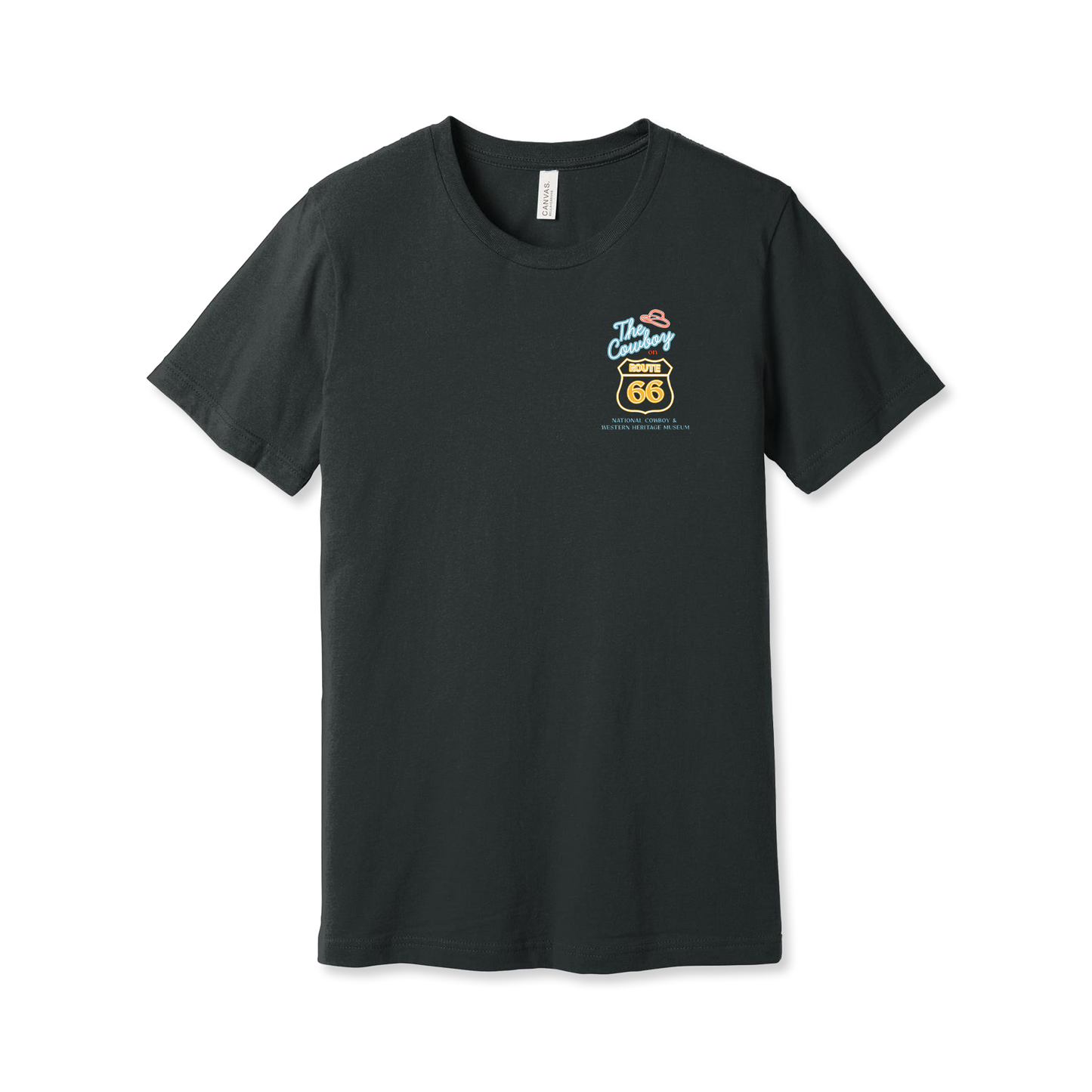 The Cowboy on Route 66 T-Shirt - Dark Grey