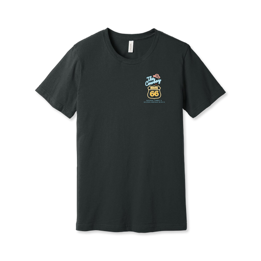 The Cowboy on Route 66 T-Shirt - Dark Grey