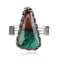 Triangular Sonora Sunset Cuff with Stamped Band by Benjamin Piaso
