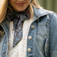 Fringe "Turqs and Conchos" Silk Twilly