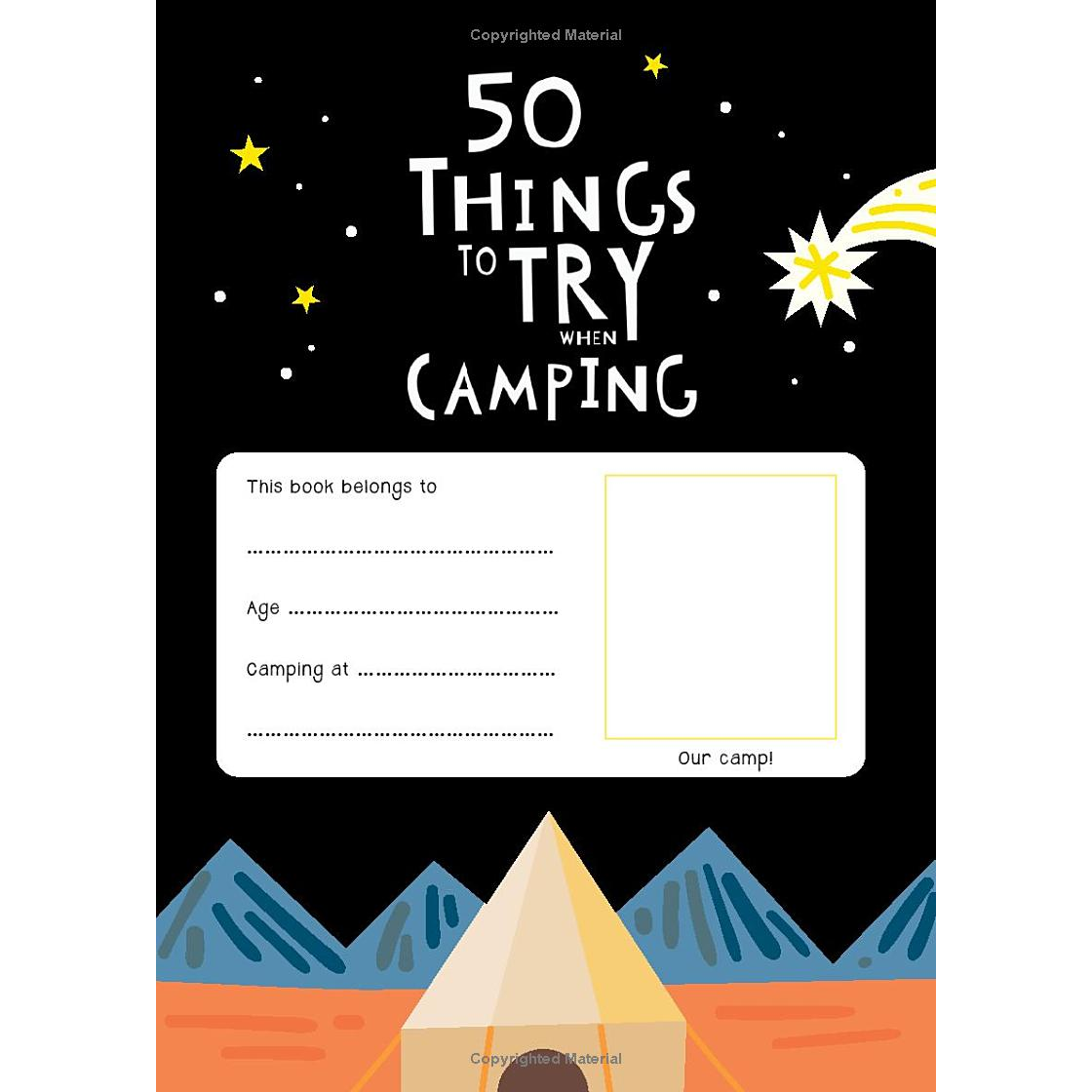 Adventure Journal: 50 Things to Try When Camping - Little Nomad
