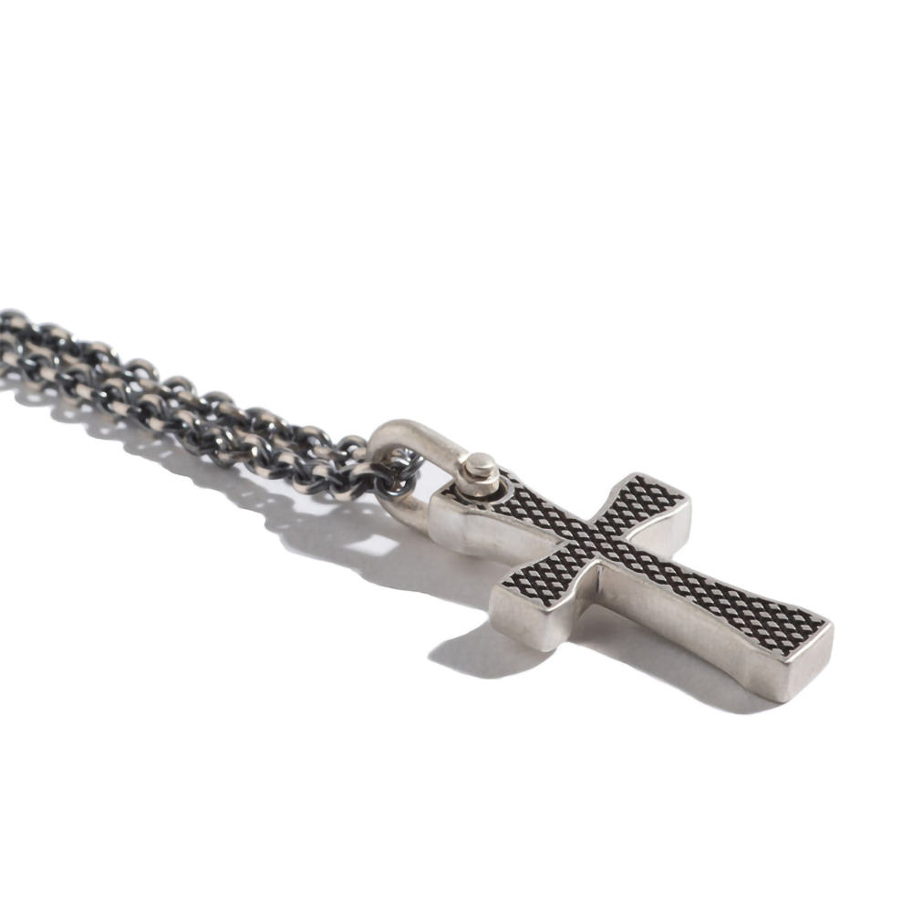 Trove Jewelry Co. Knurled Cross Pendant Necklace