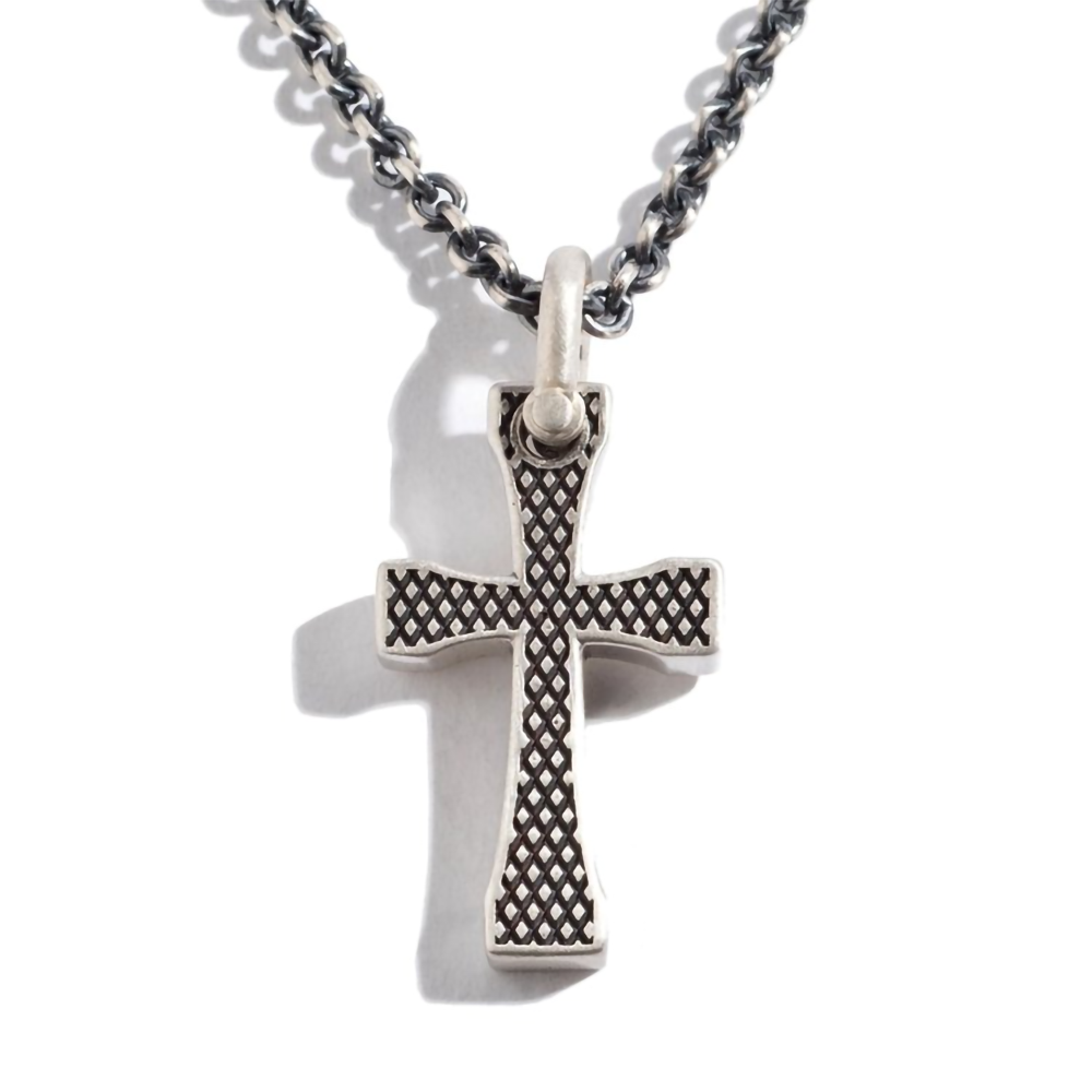 Trove Jewelry Co. Knurled Cross Pendant Necklace