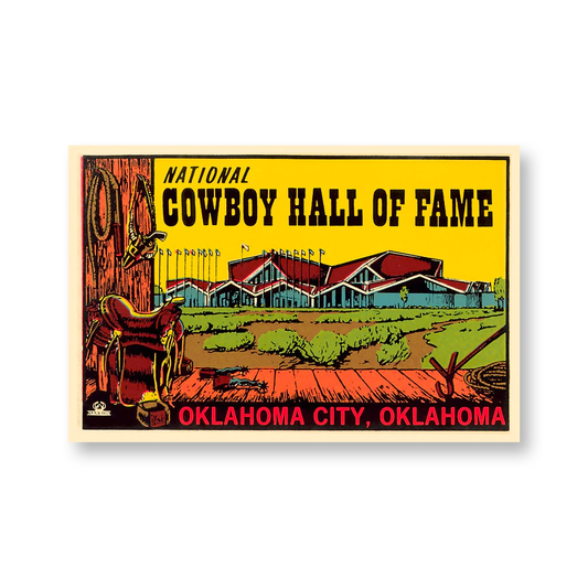 Cowboy Hall of Fame Vintage Postcard