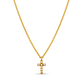 Christina Greene Dainty Pearl Cross Necklace