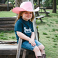 Pink Cowgirl Hat with Heart Tiara