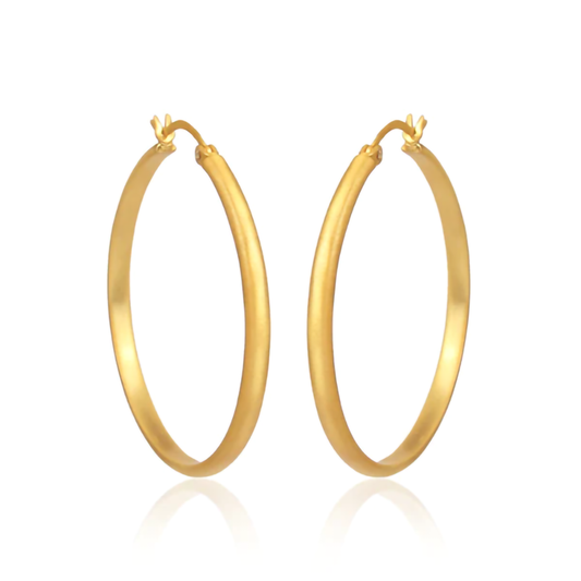 Christina Greene Matte Hoop Earrings