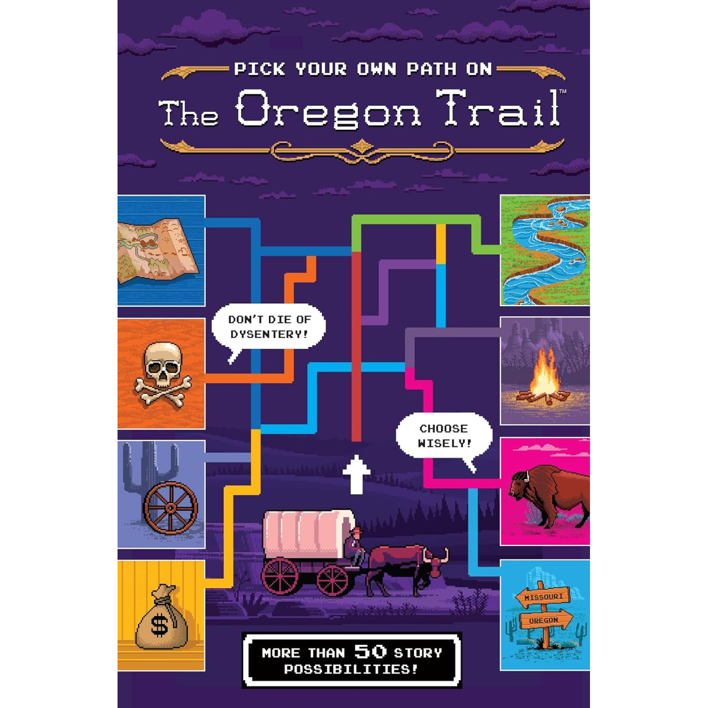 Pick Your Own Path on the Oregon Trail: A Tabbed Expedition with More Than 50 Story Possibilities by Jesse Wiley
