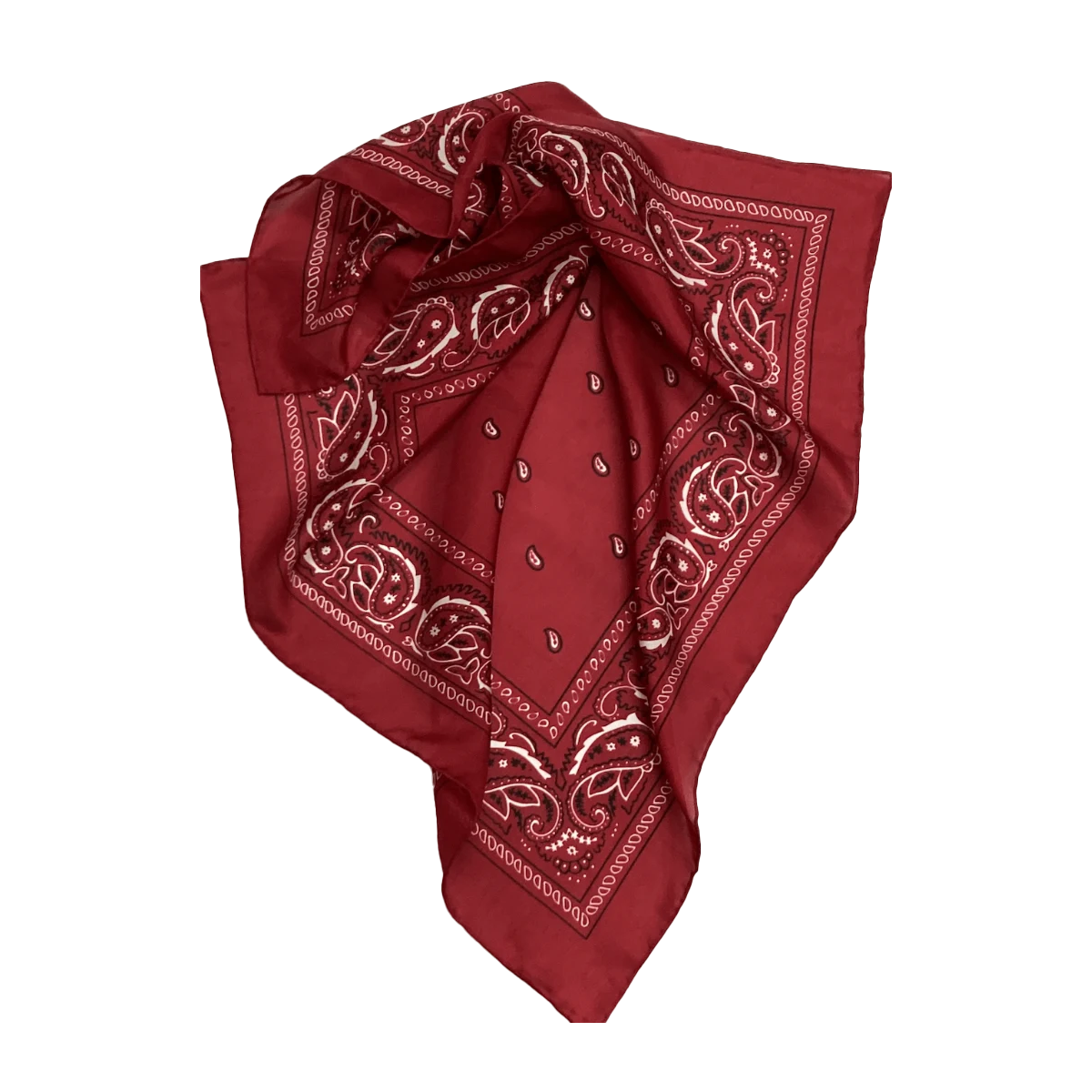 Red Bandana Silk Wild Rag