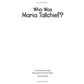 Who Was Maria Tallchief? by Catherine Gourley