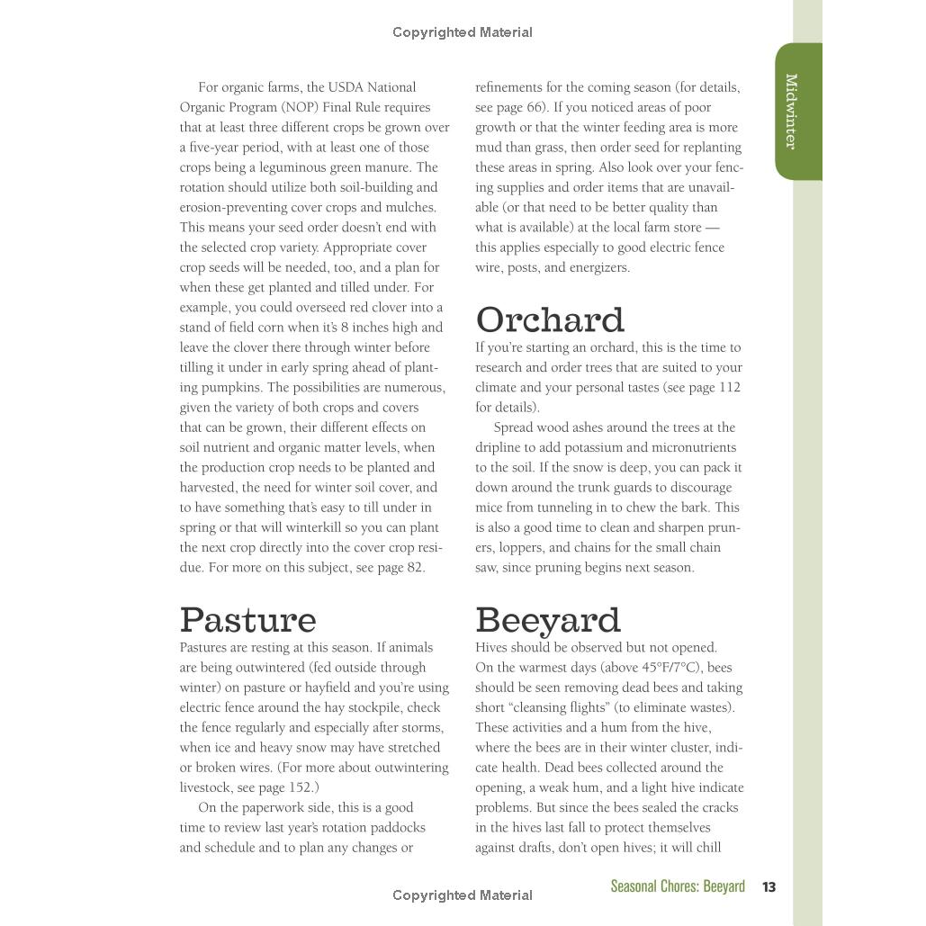 The Backyard Homestead Seasonal Planner: What to Do & When to Do It in the Garden, Orchard, Barn, Pasture & Equipment Shed by Ann Larkin Hansen