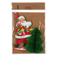 Vintage Paper Santa with Honeycomb Tree Figurine