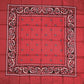 Red Bandana Silk Wild Rag