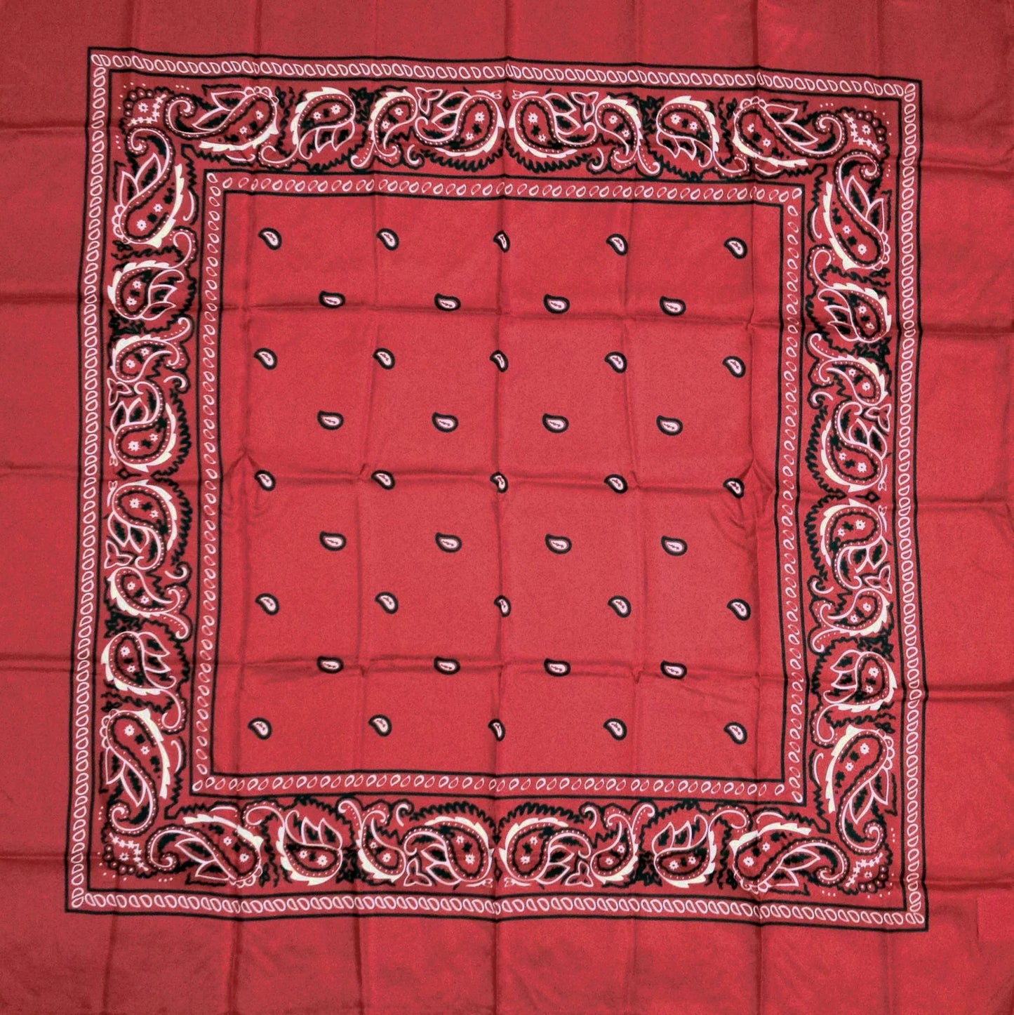 Red Bandana Silk Wild Rag